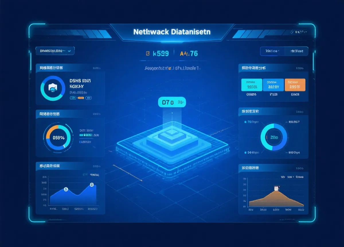 DNS 与网络诊断示意图